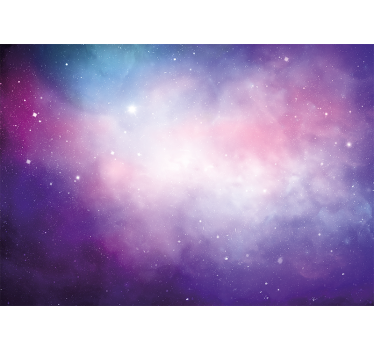 Fotomural paisaje Escena de galaxia rosa y morada - TenVinilo