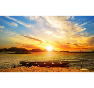 Mural de mar Paisaje de playa al atardecer - TenVinilo