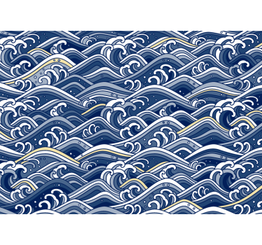 Papel mural mar olas del océano en movimiento - TenVinilo