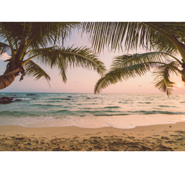 Fotomural para baño Idílico paisaje de playa - TenVinilo