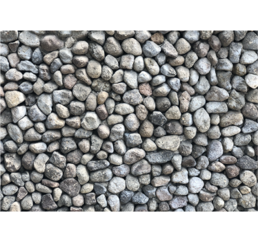 Foto mural 3d Efecto piedras grises ordenadas - TenVinilo