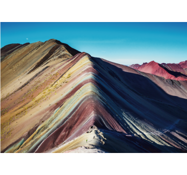 Papel mural montaña cordillera vibrante - TenVinilo