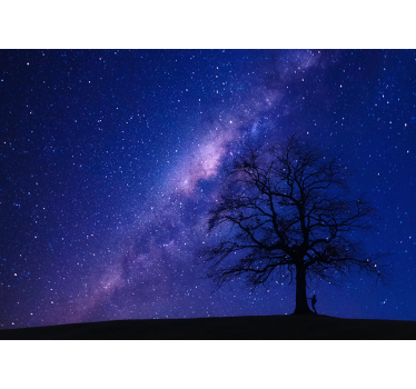 Foto mural 3d árbol en la noche - TenVinilo