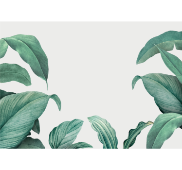 Papel mural naturaleza composición de hojas exuberantes - TenVinilo