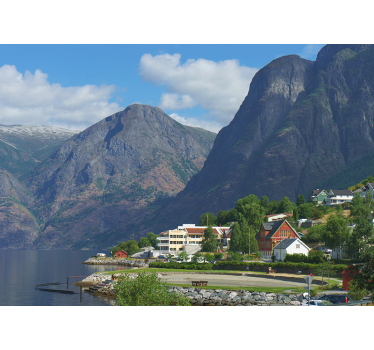Fotomural de naturaleza Paisaje de ensueño de noruega - TenVinilo