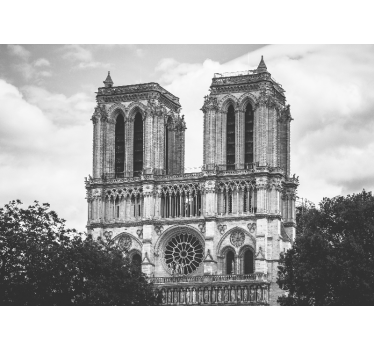 Papel mural para comedor La catedral notre-dame de paris - TenVinilo