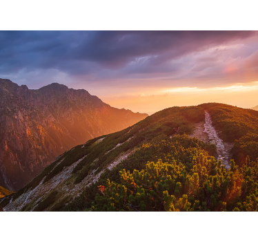 Fotomural montaña Montañas de la noche de zakopane - TenVinilo