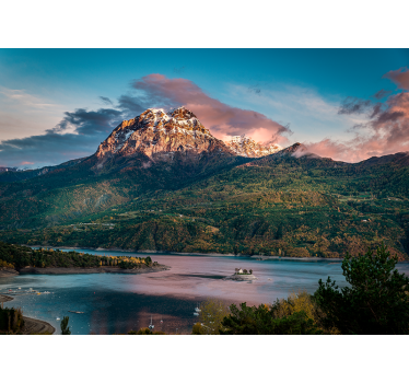 Papel mural paisajes gran paisaje alpino - TenVinilo