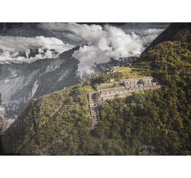 Papel mural paisajes majestuosa vista de ruinas - TenVinilo