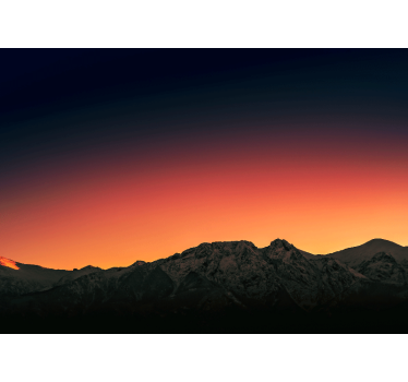 Papel mural montaña crepúsculo majestuoso - TenVinilo