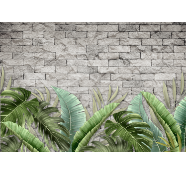 Papel mural naturaleza verdes tropicales exuberantes - TenVinilo