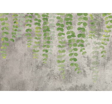Papel mural naturaleza diseño de vegetación colgante - TenVinilo