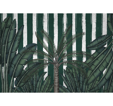 Papel mural naturaleza exuberante follaje tropical - TenVinilo