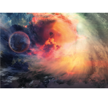 Papel mural espacio nebulosa cósmica en remolino - TenVinilo