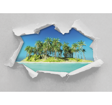 Papel mural paisajes escape a la isla tropical - TenVinilo