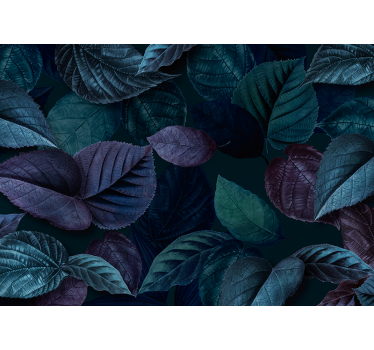 Papel mural naturaleza patrones de hojas suaves - TenVinilo