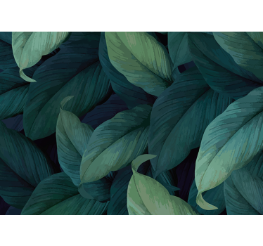 Papel mural naturaleza composición de vegetación exuberante - TenVinilo
