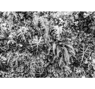 Papel mural naturaleza capas de vegetación texturizada - TenVinilo