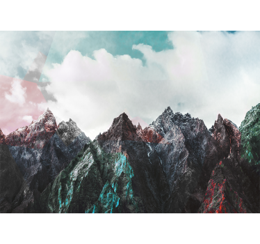 Papel mural montaña cumbres majestuosas - TenVinilo