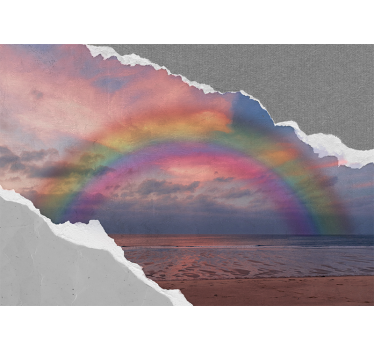 Mural de mar Arcoiris sobre el oceano - TenVinilo