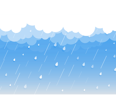Papel mural cielo paisaje nublado con gotas de lluvia - TenVinilo