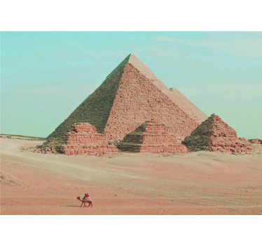 Fotomural de desierto Pirámides fotografía estética - TenVinilo