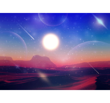 Papel mural espacio mundo de sueños celestiales - TenVinilo