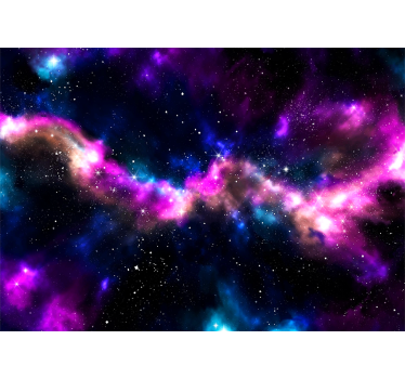 Papel mural espacio paisaje de nebulosa cósmica - TenVinilo