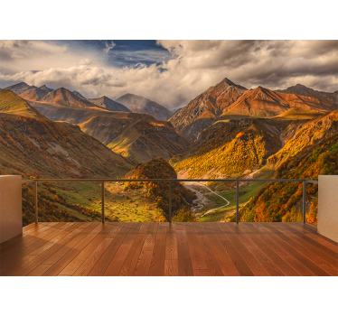 Papel mural paisajes vista de montaña regal - TenVinilo