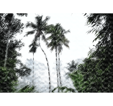 Papel mural naturaleza serenidad de palmeras - TenVinilo