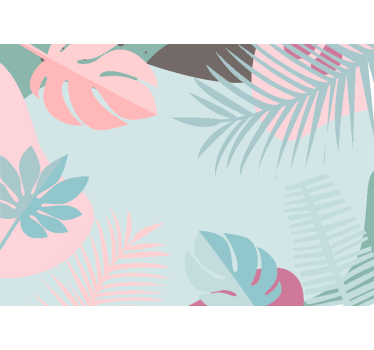 Papel mural naturaleza hojas tropicales - TenVinilo