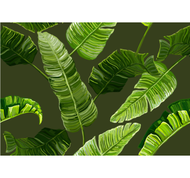 Papel mural naturaleza follaje verde lujoso - TenVinilo