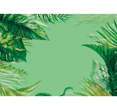 Papel mural naturaleza composición de follaje tropical - TenVinilo