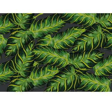 Papel mural naturaleza patrón de follaje lujoso - TenVinilo