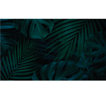 Papel mural naturaleza exhibición de vegetación tropical - TenVinilo