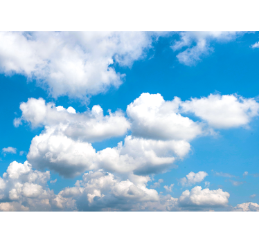 Fotomural de cielo Hermoso cielo azul con nubes - TenVinilo