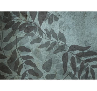 Papel mural naturaleza patrones de hojas apagadas - TenVinilo