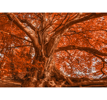 Mural de árboles Árbol majestuoso de otoño - TenVinilo