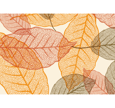 Papel mural naturaleza patrones de hojas intrincados - TenVinilo