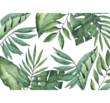 Papel mural naturaleza diseños frondosos exuberantes - TenVinilo