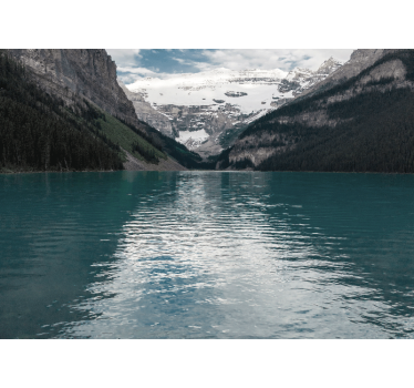 Papel mural paisajes lago alpino majestuoso - TenVinilo