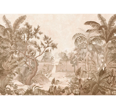 Mural vistas de una selva tropical - TenVinilo