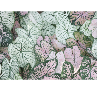 Papel mural naturaleza texturas de hojas verdes - TenVinilo