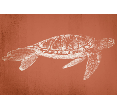Fotomural animal tortuga marina hermosa - TenVinilo