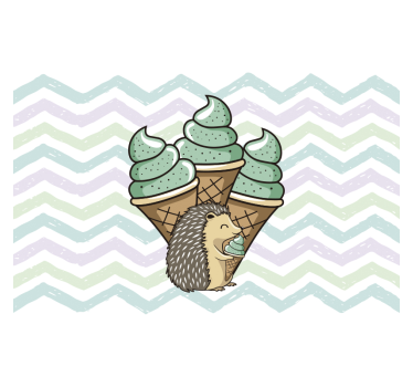 Papel mural comedor delicia de helado - TenVinilo