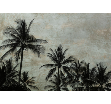 Papel mural árboles Aloha estilo hawaiano - TenVinilo
