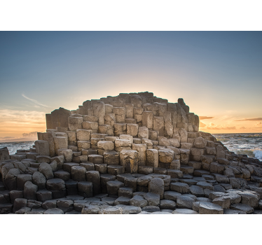 Fotomural de mar muro rocas de Irlanda - TenVinilo