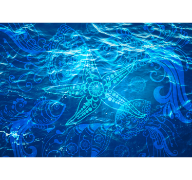 Papel mural naturaleza motivo olas del océano - TenVinilo