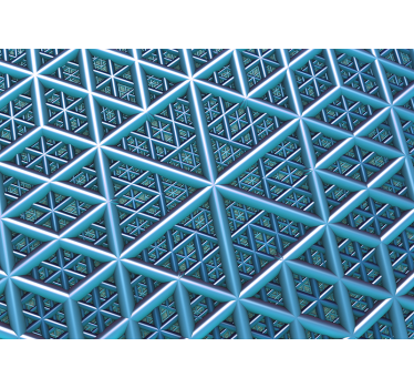 Foto mural 3d Fotomural geométrico 3d con triángulos - TenVinilo