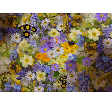 Fotomural de flores mural de pared de flores de primavera - TenVinilo